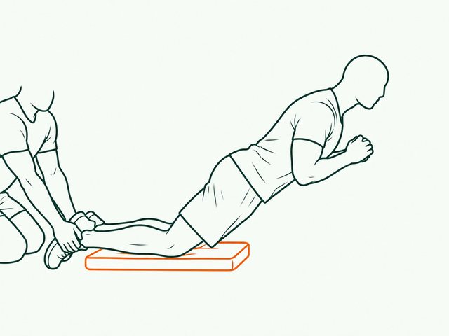 Zeichnung: Nordic Hamstring Curl